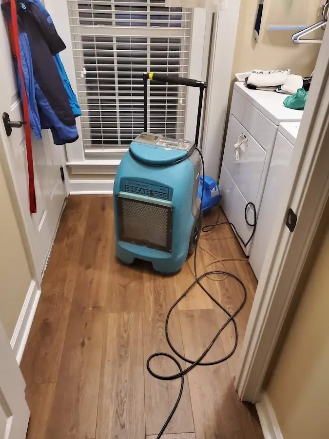 Commercial dehumidifier deployed for Flood Damage Cleanup in Ellettsville