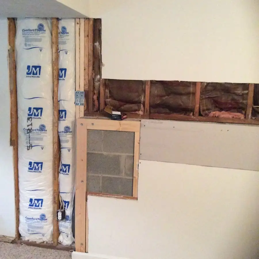 Wall insulation replacement during Structural Drying in Ellettsville